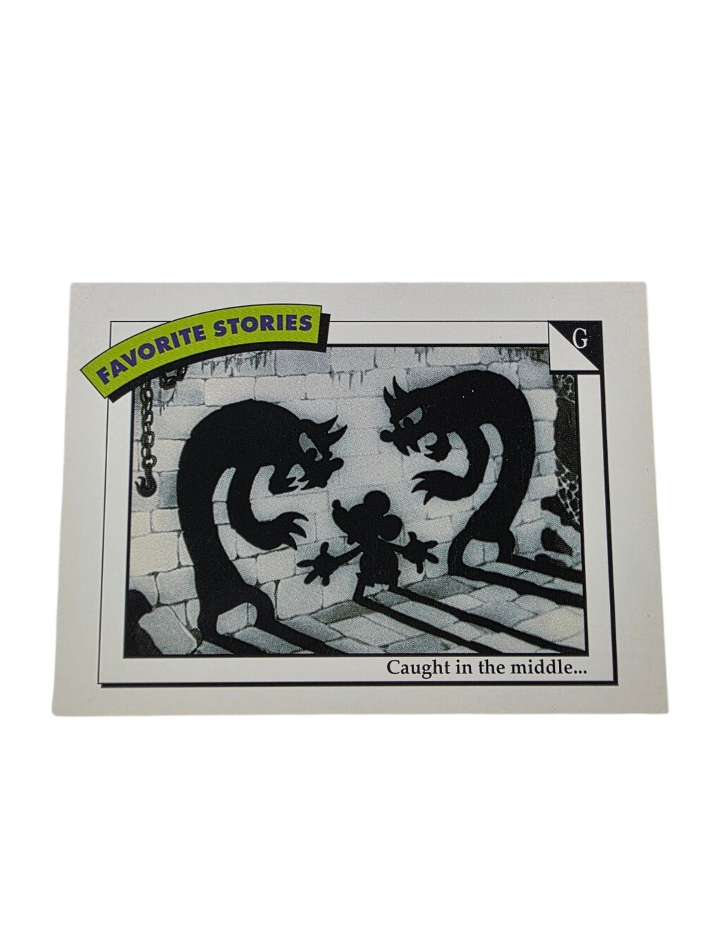 1991 Disney Black & White 'Favorite Stories' Trading Card